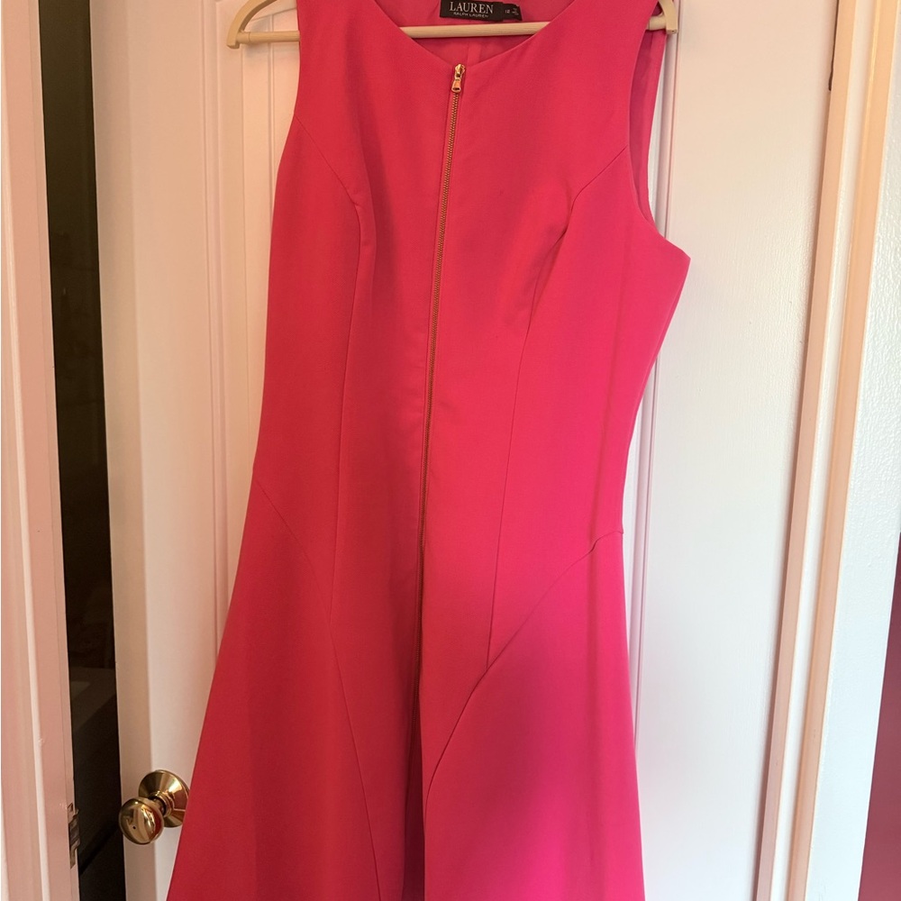 Ralph Lauren Vibrant Pink Midi Dress